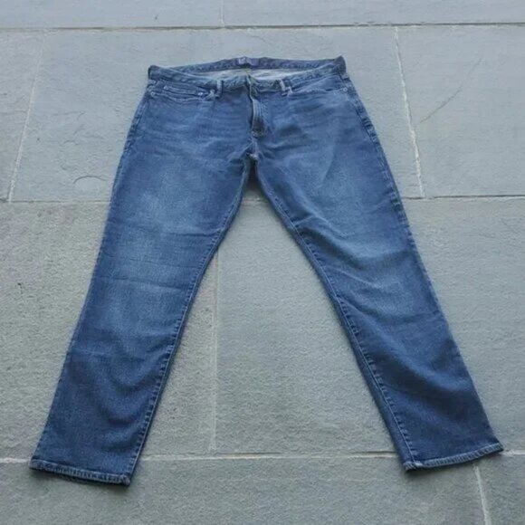 38x32 Gap Darkwash Skinny Fit Jeans | Gap Skinny Fit Jeans | Men's Gap Jeans - Picture 2 of 7